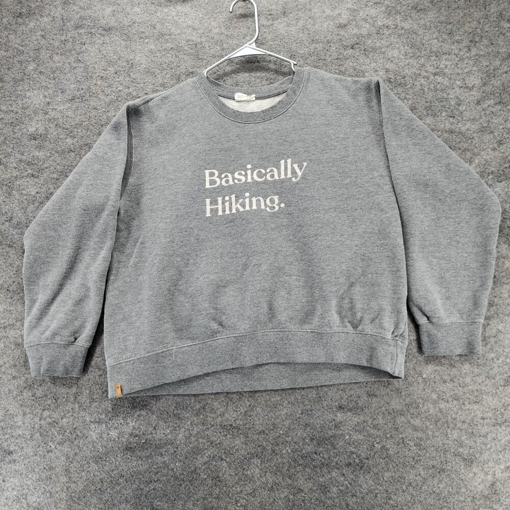 Tentree Sweatshirt Womens XL Gray Basically Hiking